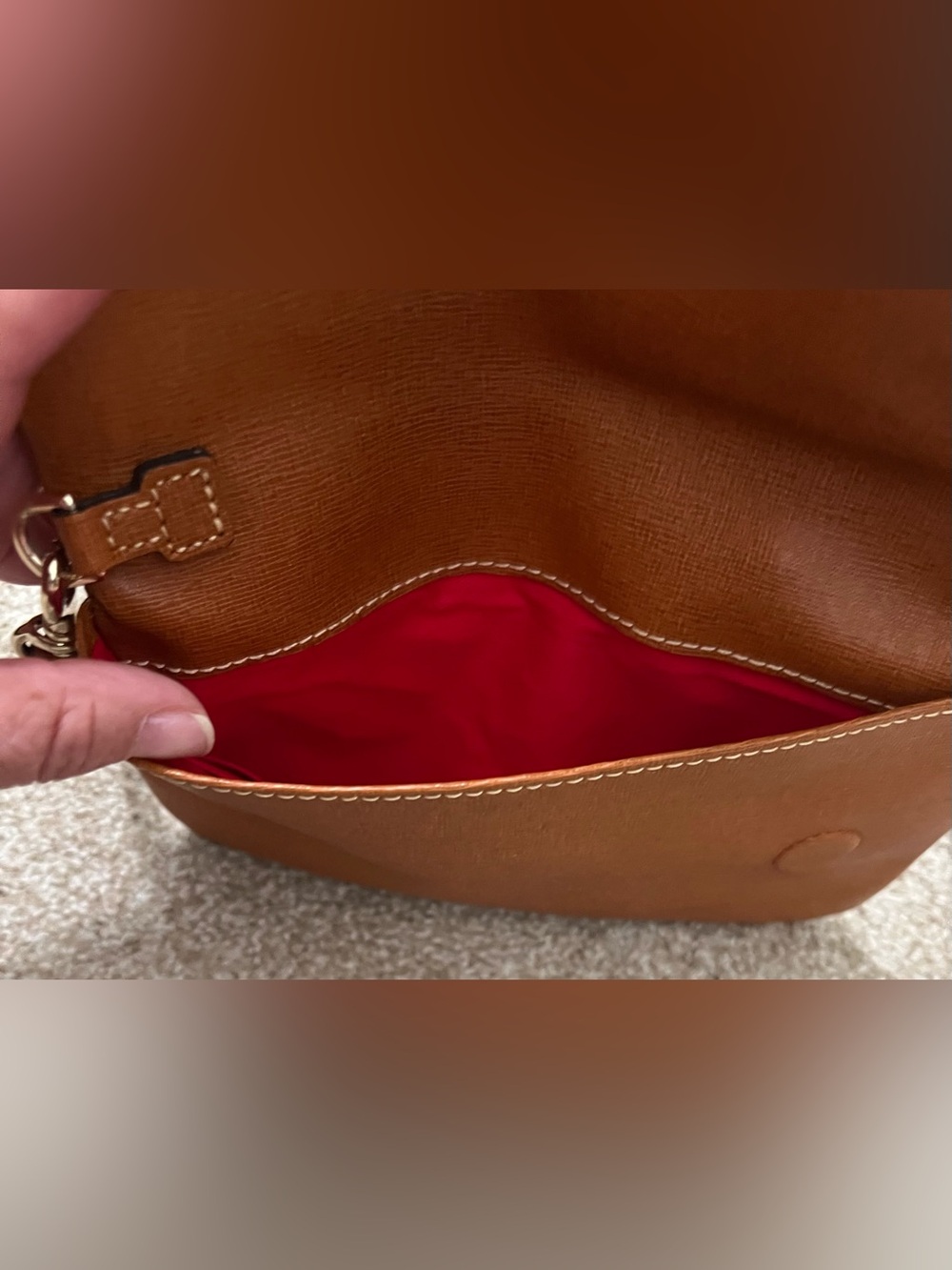 Dooney & Bourke Leather Crossbody Purse - Picture 5 of 9